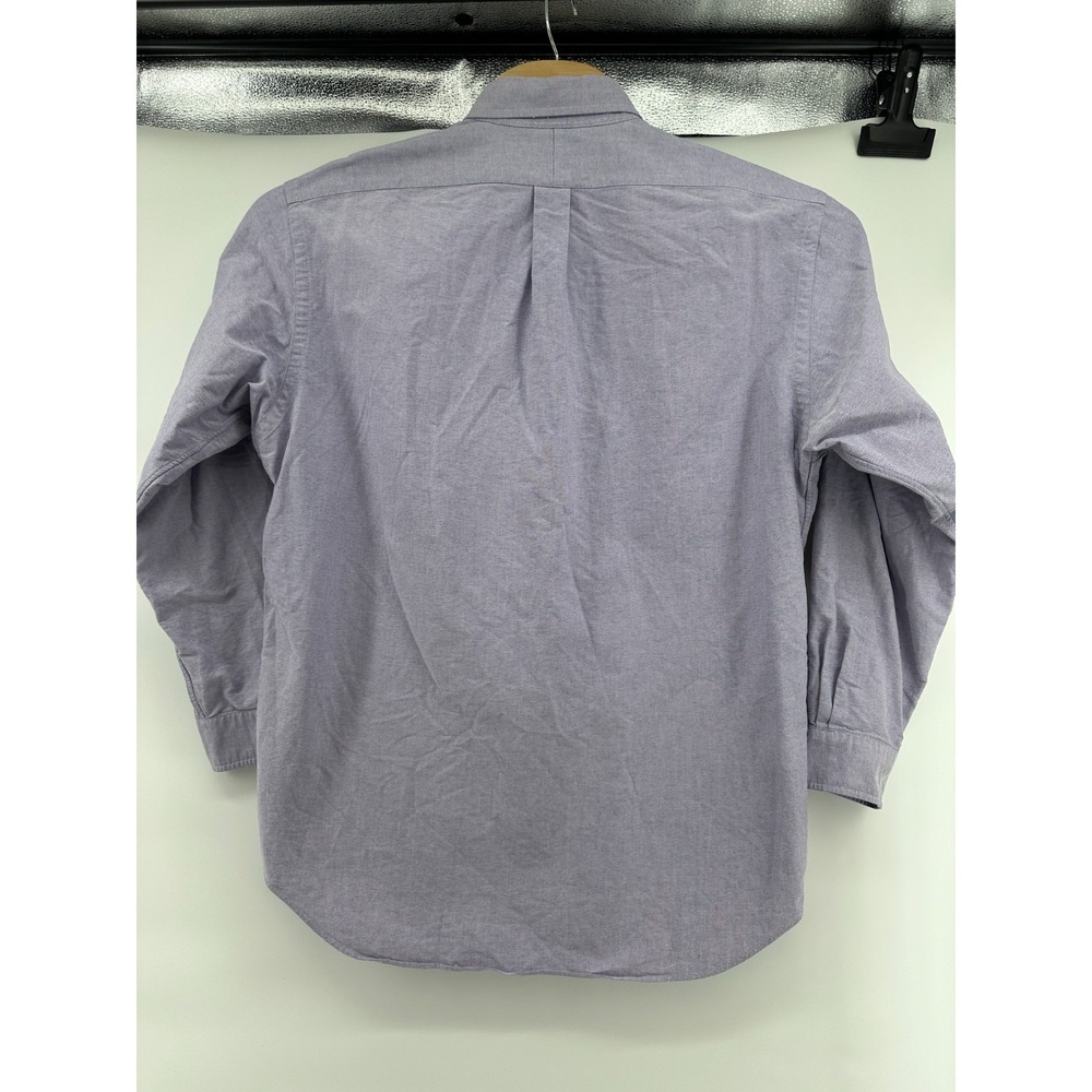 Ralph Lauren Yarmouth Oxford Button‎ Down Shirt Purple Large 16 1/2  Flesh Pony - Picture 6 of 6